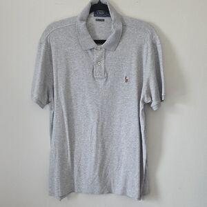 Polo by Ralph Lauren Gray Men's Shirt With horse Emblem